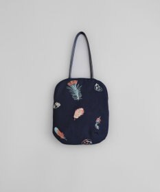 AND WOOL 鳥の羽刺繍のバッグ