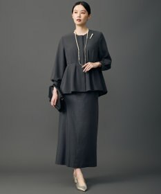 自由区 L ソフトツイルクロスストレート シルエット