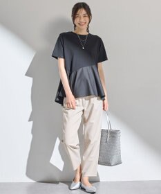 ANY L 【洗濯機可】コンビネーションイレヘムカットソー