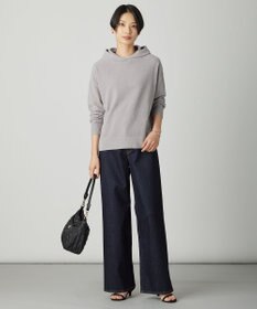 J.PRESS LADIES 【洗える】BASIC STRETCH DENIM ワイド ストレート デニム