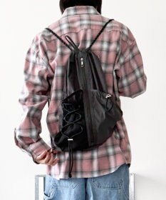 WEGO 【ユニセックス着用ITEM】センターzipナップサック