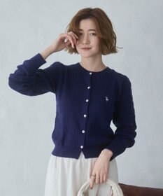 WEGO 【26年春新作】別注USPOLOケーブルニットカーデ