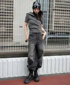 WEGO ヘンリーネックフードT