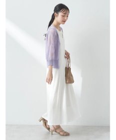 earth music&ecology 花柄シアーカーディガン