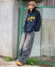 WEGO 【ユニセックス着用ITEM/SMLサイズ展開】グラフィックロゴプルパーカー