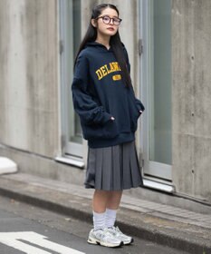 WEGO 【ユニセックス着用ITEM/SMLサイズ展開】グラフィックロゴプルパーカー