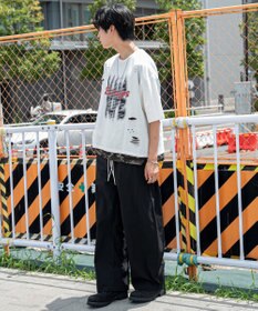 WEGO 【機能T】接触冷感メッシュレイヤードダメージT(SS)