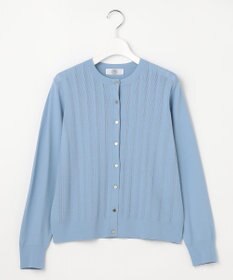 J.PRESS LADIES Rayon Elite Stretch クルーネック カーディガン