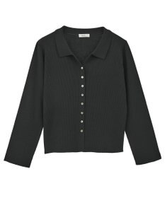 earth music&ecology 【接触冷感】襟付きニットカーディガン