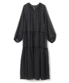 UNFILO ラメリンクルシフォン ワンピース