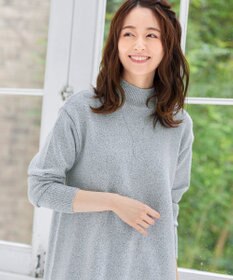 Tiaclasse L 【洗える】体型カバーも叶うMIX糸ニットチュニック