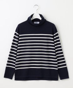 J.PRESS LADIES 【洗える】SEMI WORSTED WOOL バスクボーダー ニット