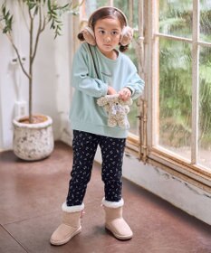 ANY KIDS アニマルポシェット 裏シャギー トレーナー