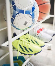 tower キャスター付き 玄関収納ラック タワー ホワイト