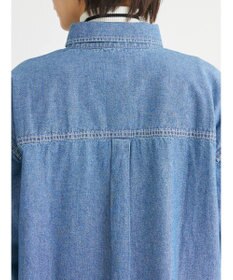 Green Parks ミディ丈デニムシャツワンピース