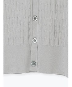 Te chichi ミニケーブル刺繍Vネックカーディガン