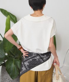 AMERICAN HOLIC フレンチスリーブスキッパールーズニットプルオーバー