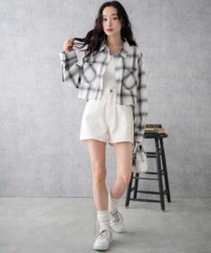 WEGO 台形デニムショートパンツ