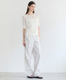BEIGE， LEPIDO / 前後2WAY シアー編みニット