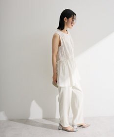 Green Parks ウエストシャーリングブラウス
