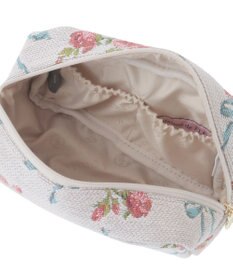 Maison de FLEUR ローズリボン柄ゴブランポーチ