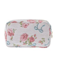 Maison de FLEUR ローズリボン柄ゴブランポーチ