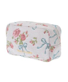 Maison de FLEUR ローズリボン柄ゴブランポーチ