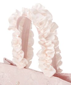 Maison de FLEUR レースリボンフリルハンドルスクエアトートSバッグ