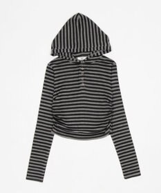 WEGO ヘンリーネックフードロンT