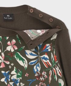 Paul Smith Number Floral プルオーバー コンビ ニット