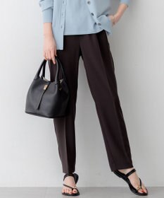 23区 S 【Oggi7月号掲載/吸水速乾/接触冷感/UVカット】ストレッチジョーゼット テーパード パンツ