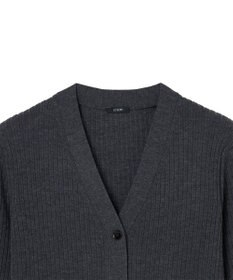 JOSEPH 【洗える】メリノリブ　カーディガン