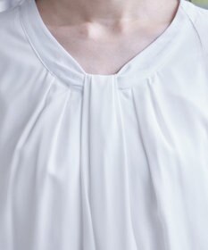 Tiaclasse 【スマート裏起毛】 ボウタイ風ブラウス