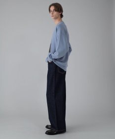 WEGO 【ユニセックス着用ITEM/SMLサイズ展開/ウエスト調整可】バギーデニムパンツ