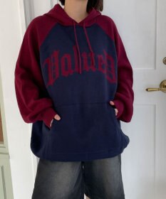 WEGO グラフィックニットパーカー