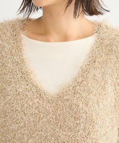 Green Parks ＳＥＴ２点ベスト＋リブワンピース