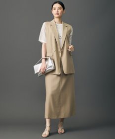 自由区 L ソフトツイルクロスストレート シルエット