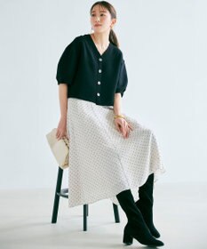 23区 L 【洗える】トライアングルプリント スカート