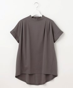 自由区 【洗える】ハイカウントハイネック カットソー