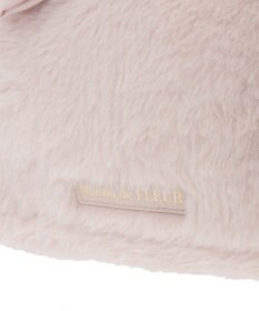 Maison de FLEUR サテンリボンファー2Wayスクエアトートバッグ