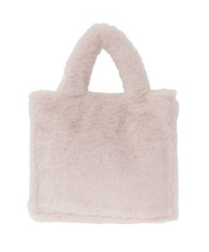 Maison de FLEUR サテンリボンファー2Wayスクエアトートバッグ