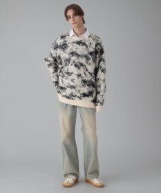 WEGO 【ユニセックス着用ITEM/MLサイズ展開】ファジーパターンプルオーバー