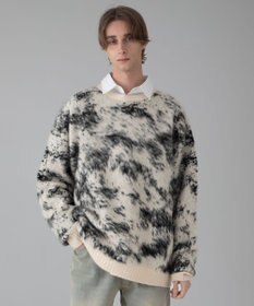 WEGO 【ユニセックス着用ITEM/MLサイズ展開】ファジーパターンプルオーバー