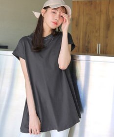 Tiaclasse 【接触冷感】 フレンチスリーブフレアカットソー