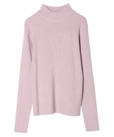 earth music&ecology やわらかタッチハイネックリブプルオーバー