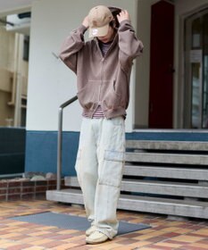 WEGO 【ユニセックス着用ITEM/MLサイズ展開】バルーンBIGダブルZIPパーカー