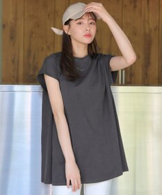 Tiaclasse 【接触冷感】 フレンチスリーブフレアカットソー