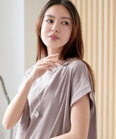 Tiaclasse 【接触冷感】 フレンチスリーブフレアカットソー