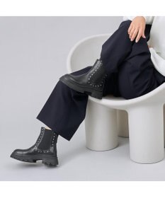 MODE ET JACOMO <carino>サイドゴアビジューショートブーツ