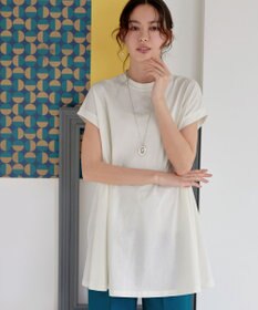 Tiaclasse 【接触冷感】 フレンチスリーブフレアカットソー